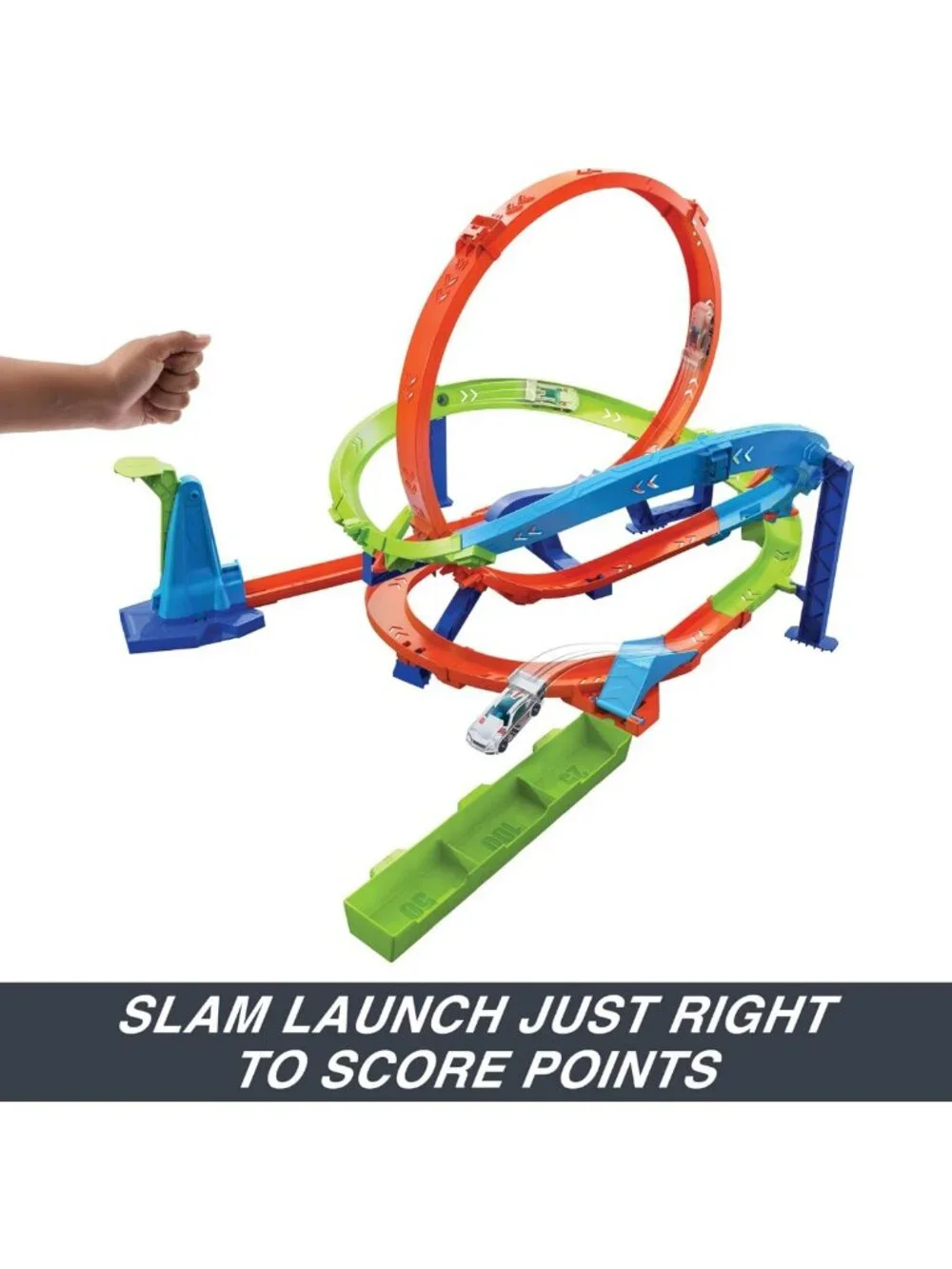 Exciting Action Loop Cyclone Challenge Track Set with Toy Car - Ultimate Race